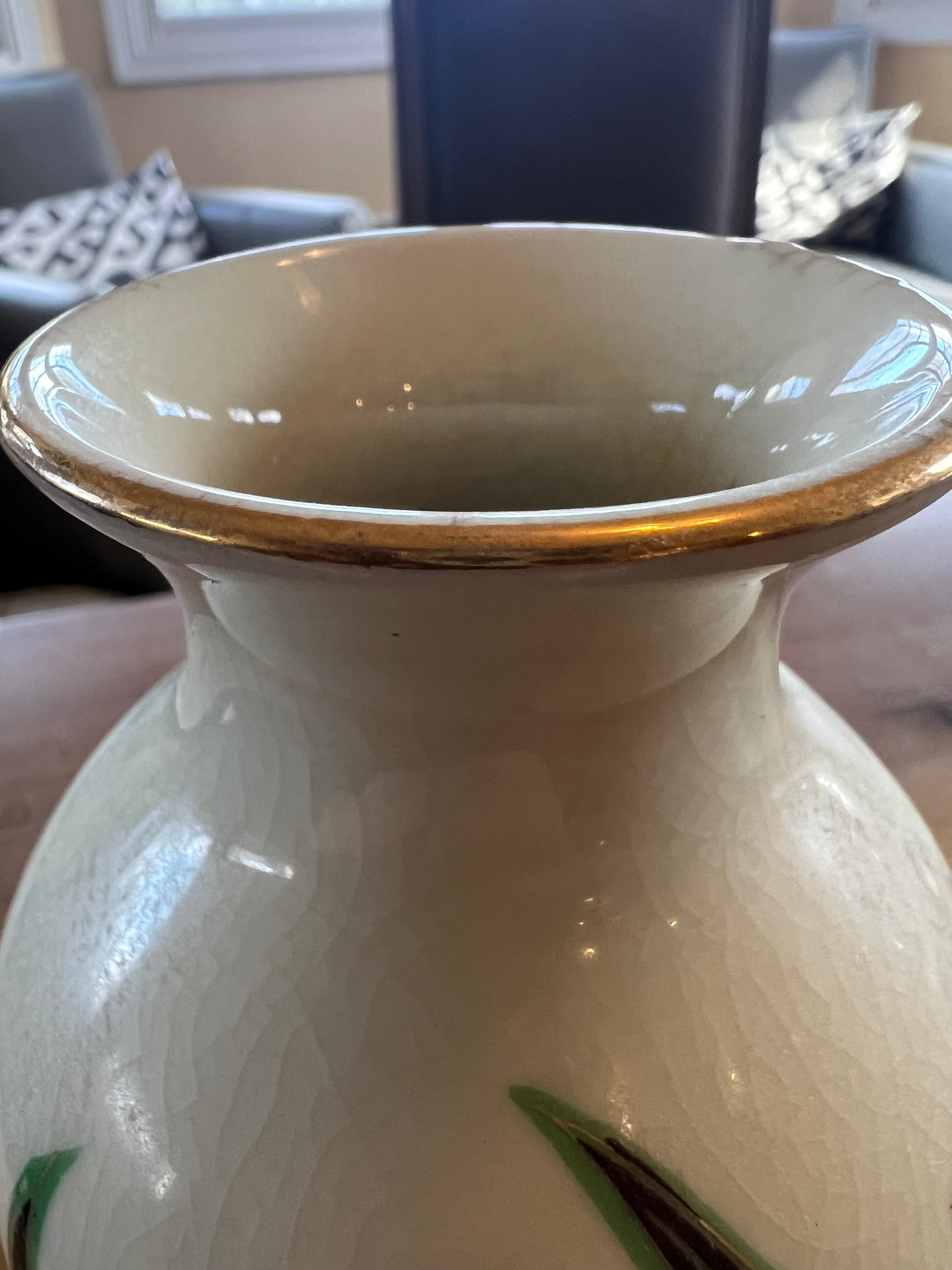 Mid-Century Modern Handmade Ceramic Toyo Vase Made in Japan