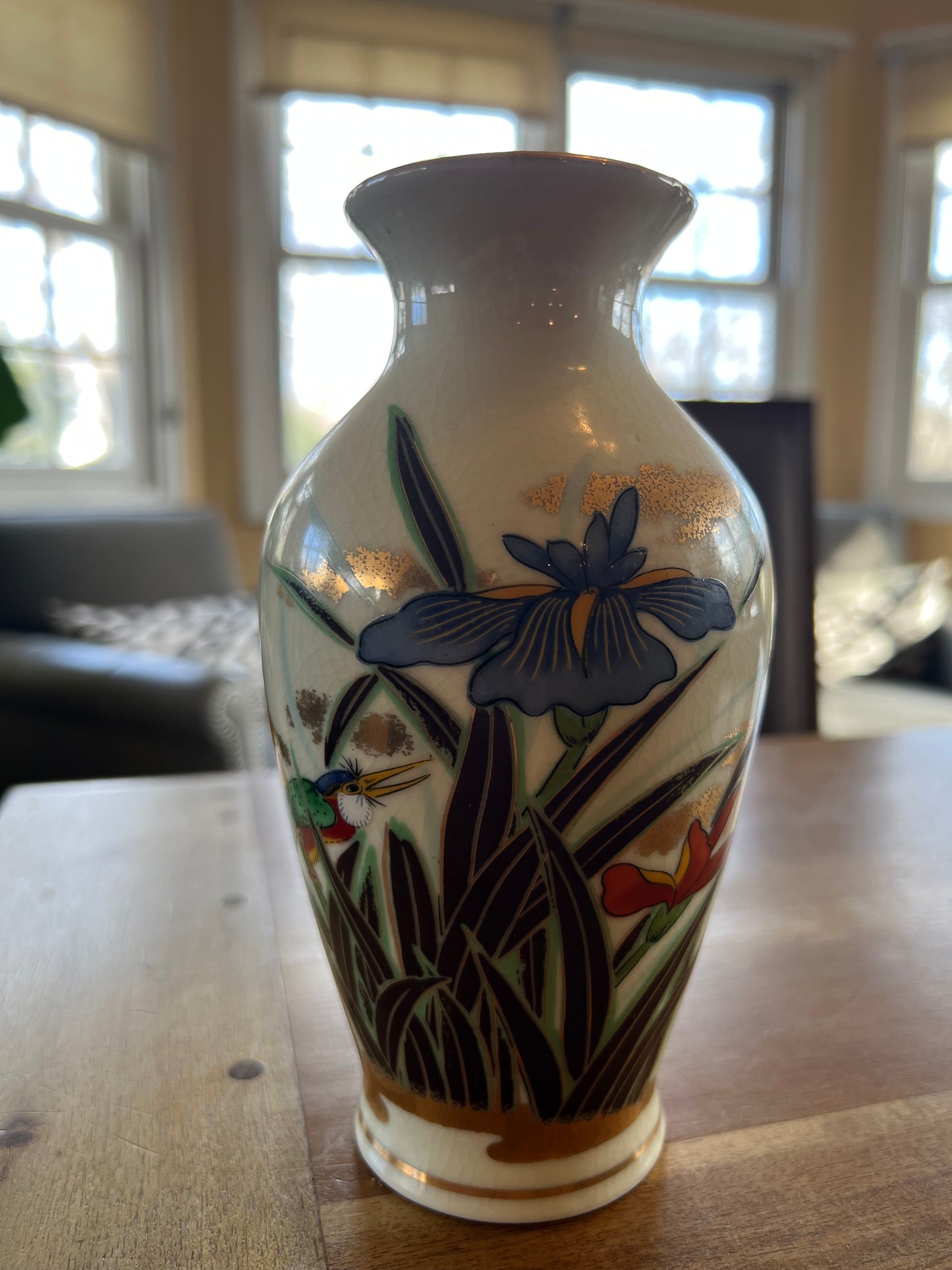 Mid-Century Modern Handmade Ceramic Toyo Vase Made in Japan