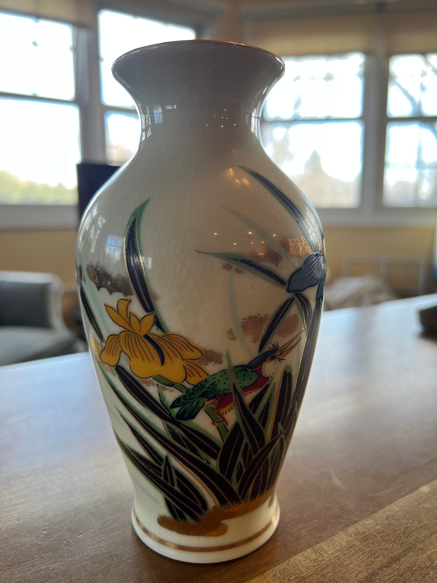 Mid-Century Modern Handmade Ceramic Toyo Vase Made in Japan