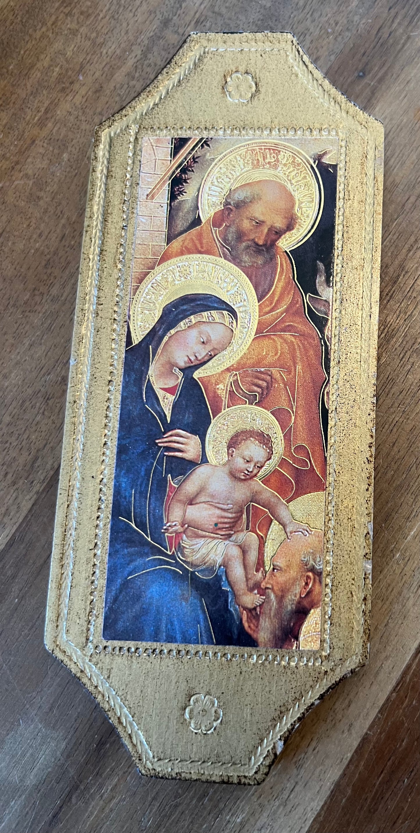 Nativity Print on Wood 7.5”