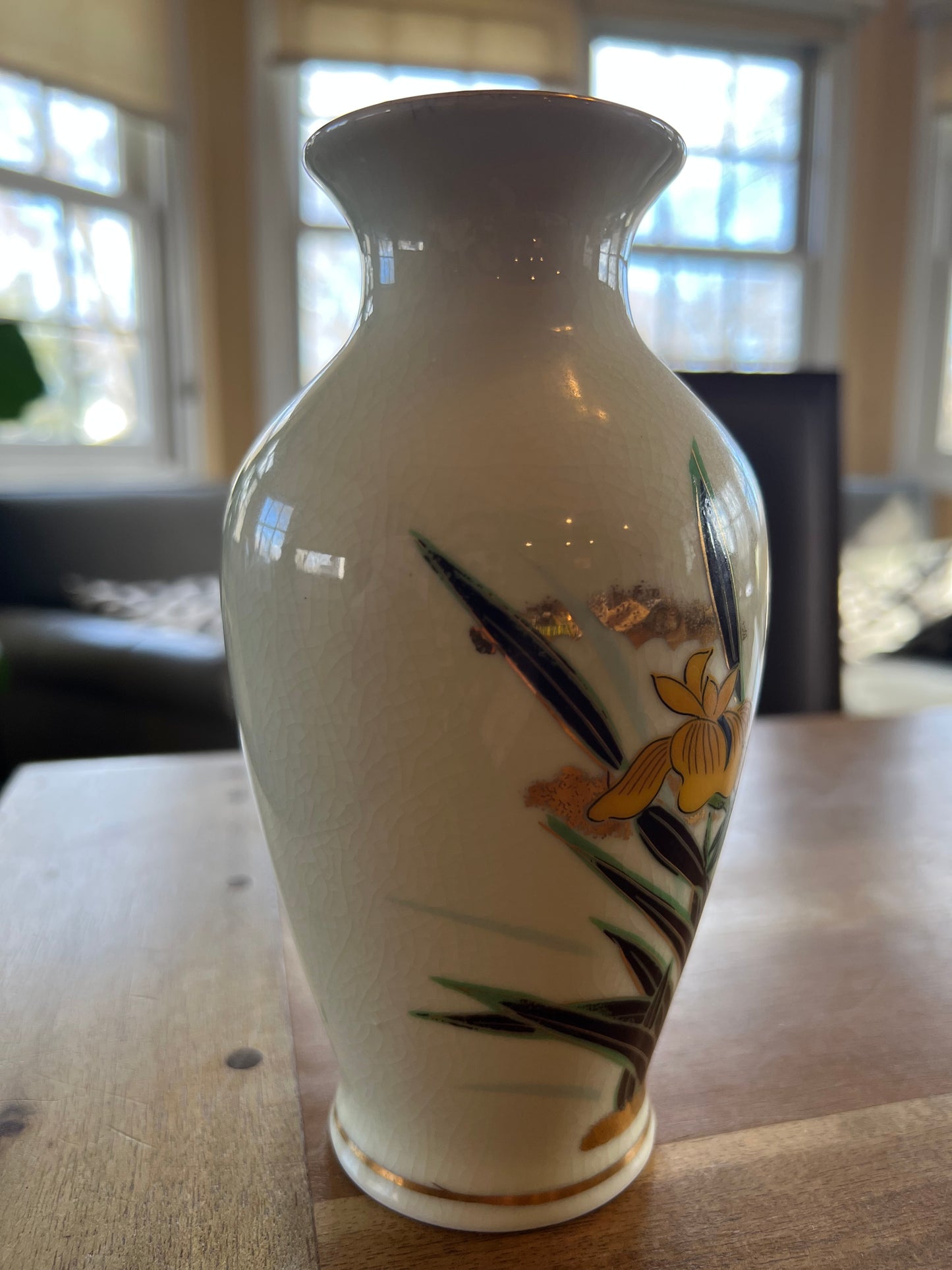 Mid-Century Modern Handmade Ceramic Toyo Vase Made in Japan