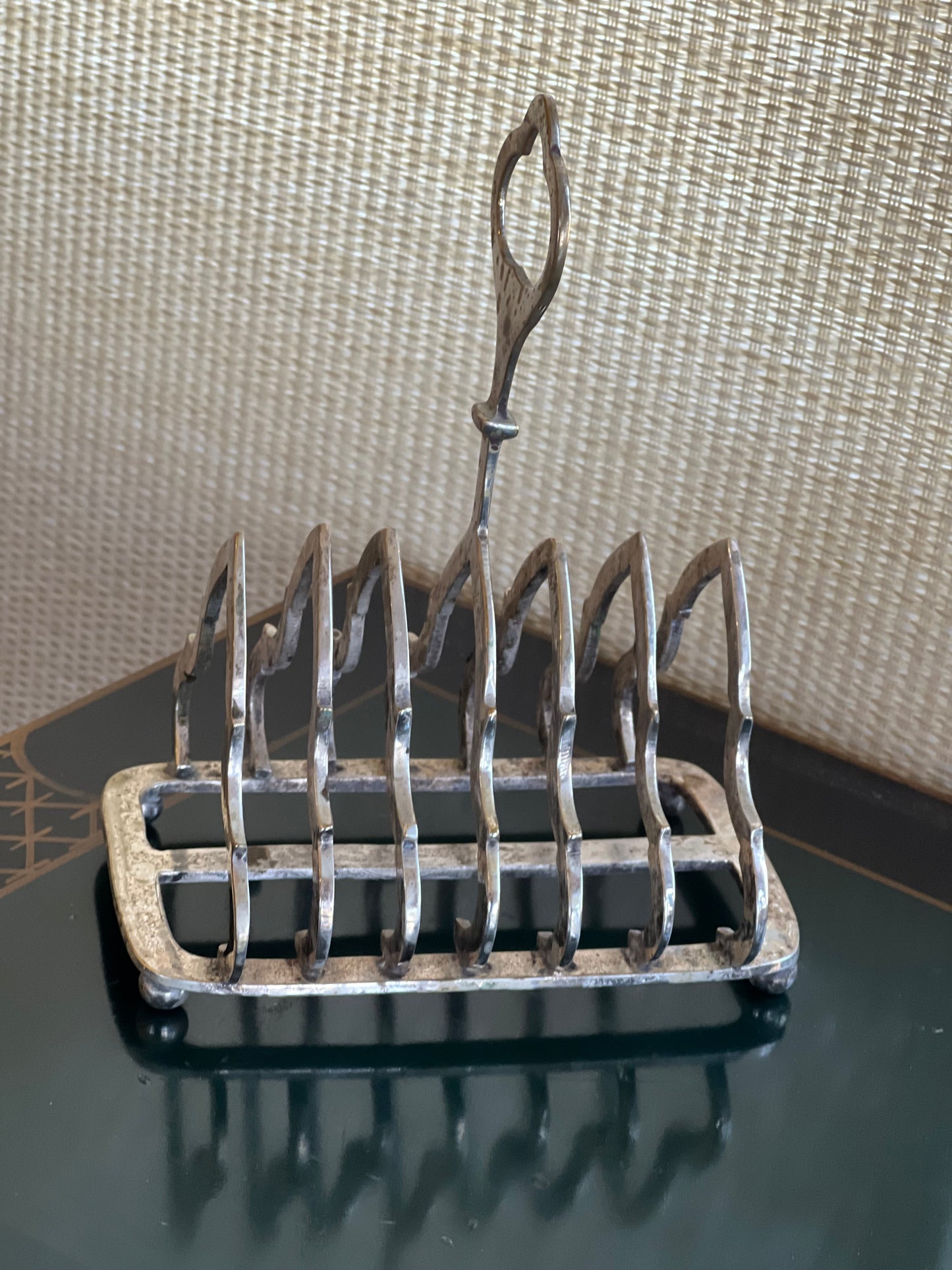 Vintage Silver Plated Toast Rack With 6 Slots